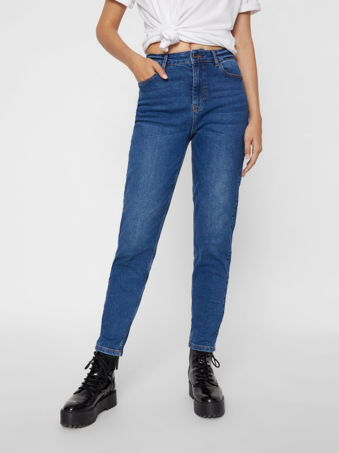 PCKESIA Jeans - Dark Blue Denim